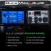 DuroMax XP13750HXT power panel with push button start, digital multimeter, 50A home backup outlet, 30A 120/240V outlet and 20A GFCI outlets