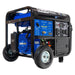 DuroMax XP13750HXT tri-fuel portable generator with CO Alert, power panel and wheel kit