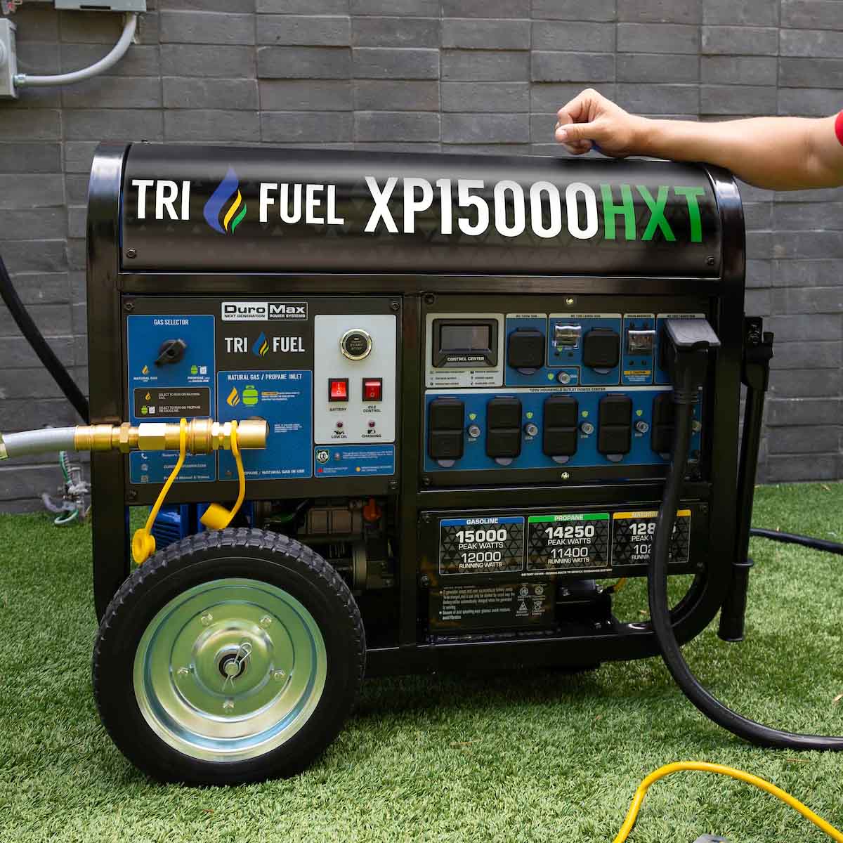 DuroMax XP15000HXT Generator Outdoors