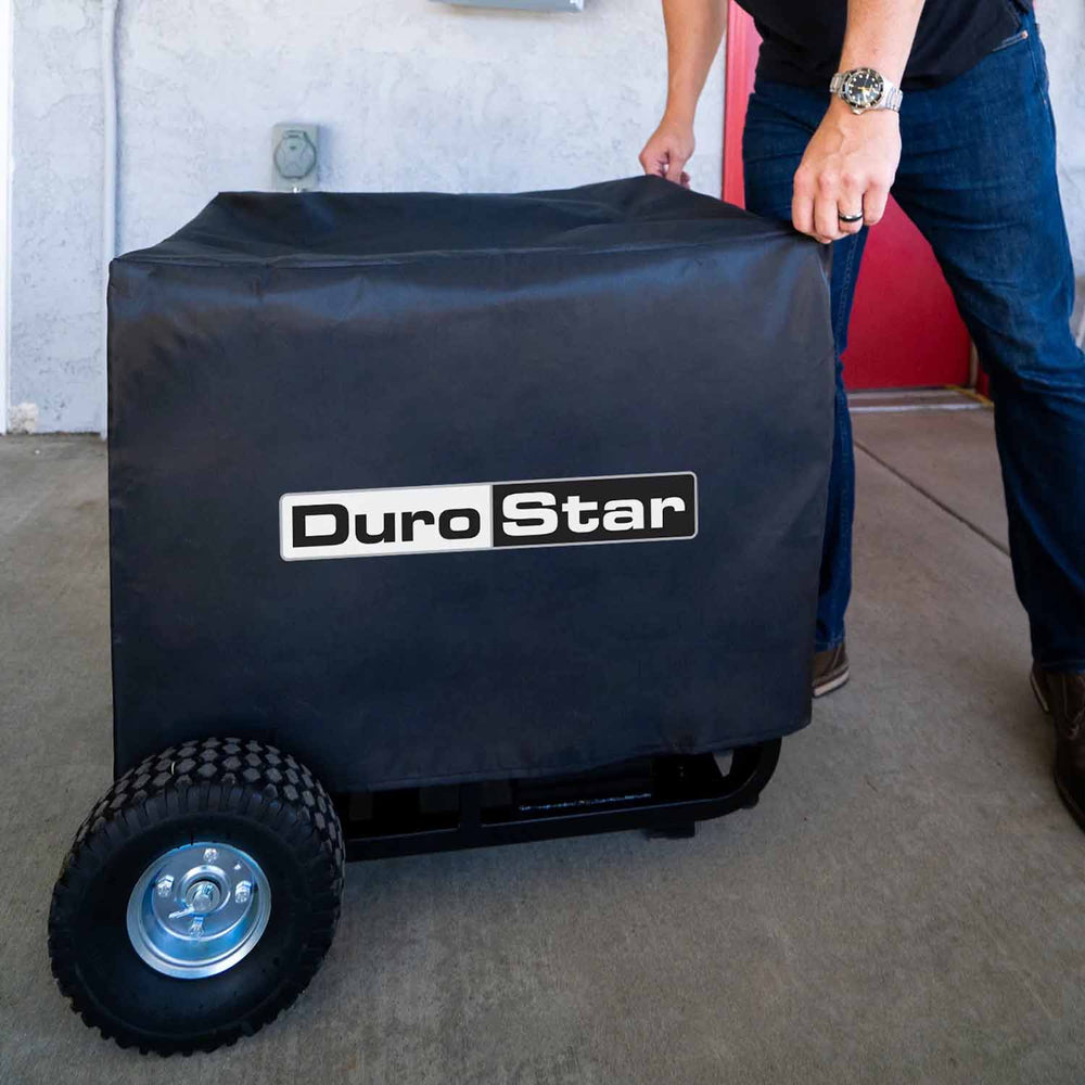 DuroStar Small Weather Resistant Portable Generator Cover Outdoors
