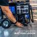 Easy-access battery door on the DuroMax XP13750HXT