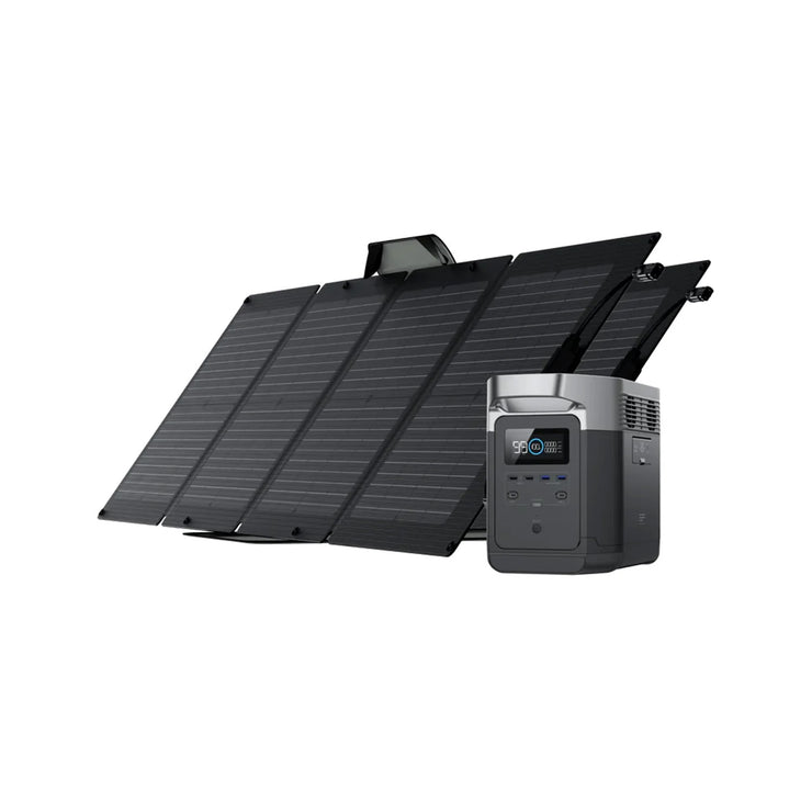 EcoFlow DELTA Max 2000 + 110W Portable Solar Panel Bundle With Two Panels