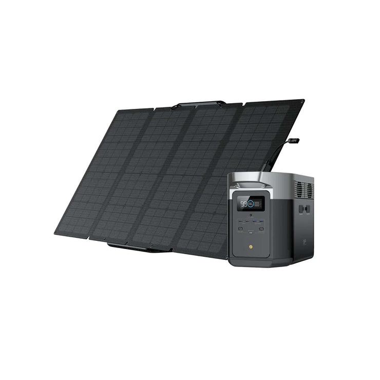 EcoFlow DELTA Max 2000 + 160W Portable Solar Panel Bundle