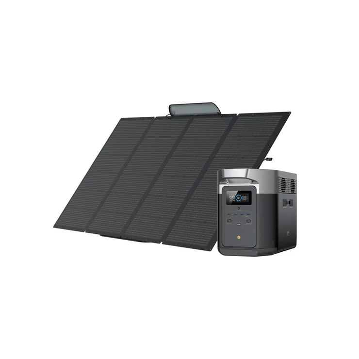 EcoFlow DELTA Max 2000 + 400W Portable Solar Panel Bundle