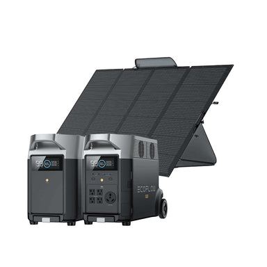 EcoFlow DELTA Pro Power Bundle With Smart Extra Battery and 400W Solar Panel