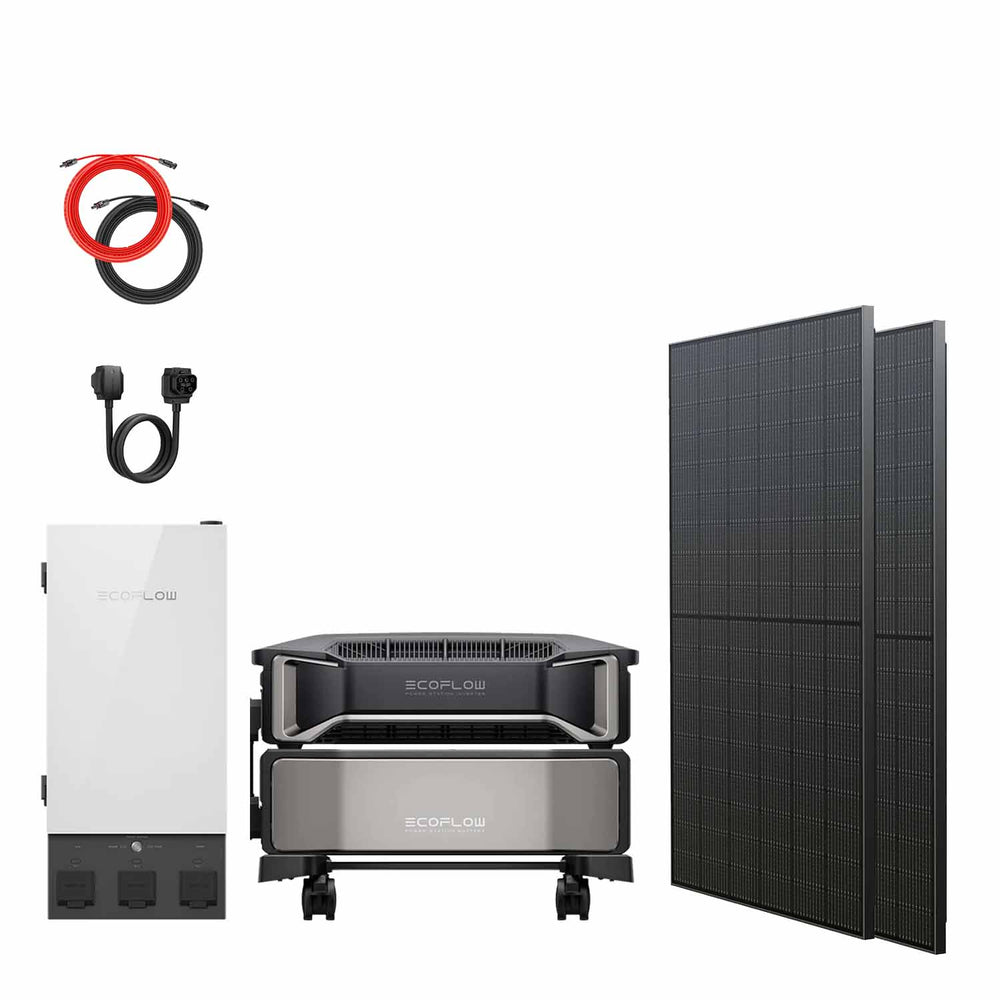 EcoFlow DELTA Pro Ultra Smart Home Solar Kit With One Battery And Two Solar Panels