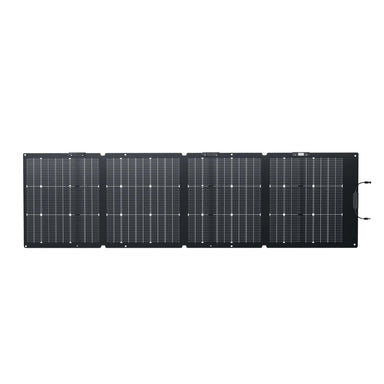 EcoFlow NextGen 220W Bifacial Portable Solar Panel Front View With MC4 Connectors