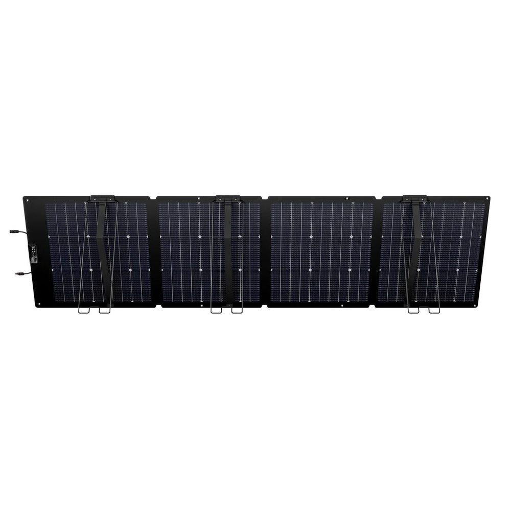 EcoFlow NextGen 220W Bifacial Portable Solar Panel Rear View With Stands