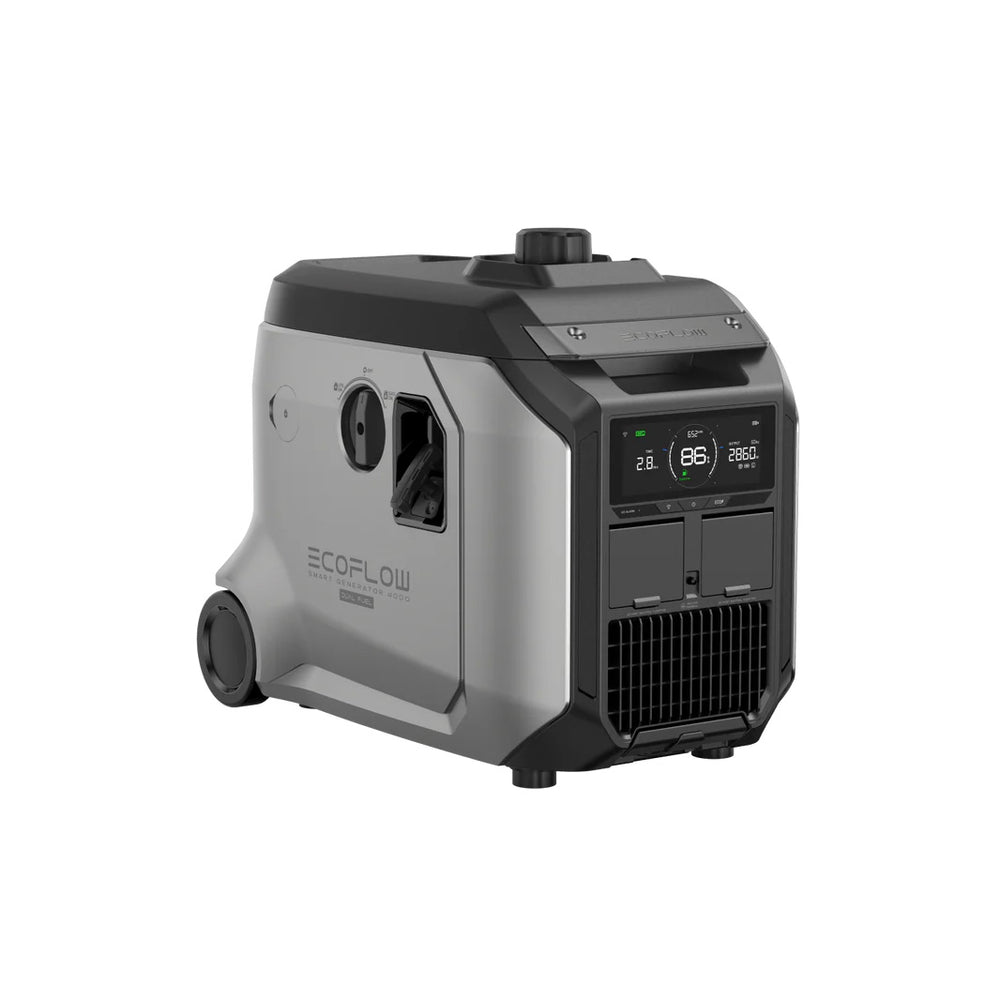 EcoFlow Smart Generator SG4000 Dual Fuel Front And Left View With Pull Start