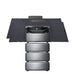 EcoFlow TITAN 5000 Classic Whole-Home Battery Backup with 4 batteries and two EcoFlow 400W Portable Solar Panels