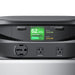 TITAN 5000 Plus display above a 120V/240V 41.6A outlet and two 120V 20A outlets