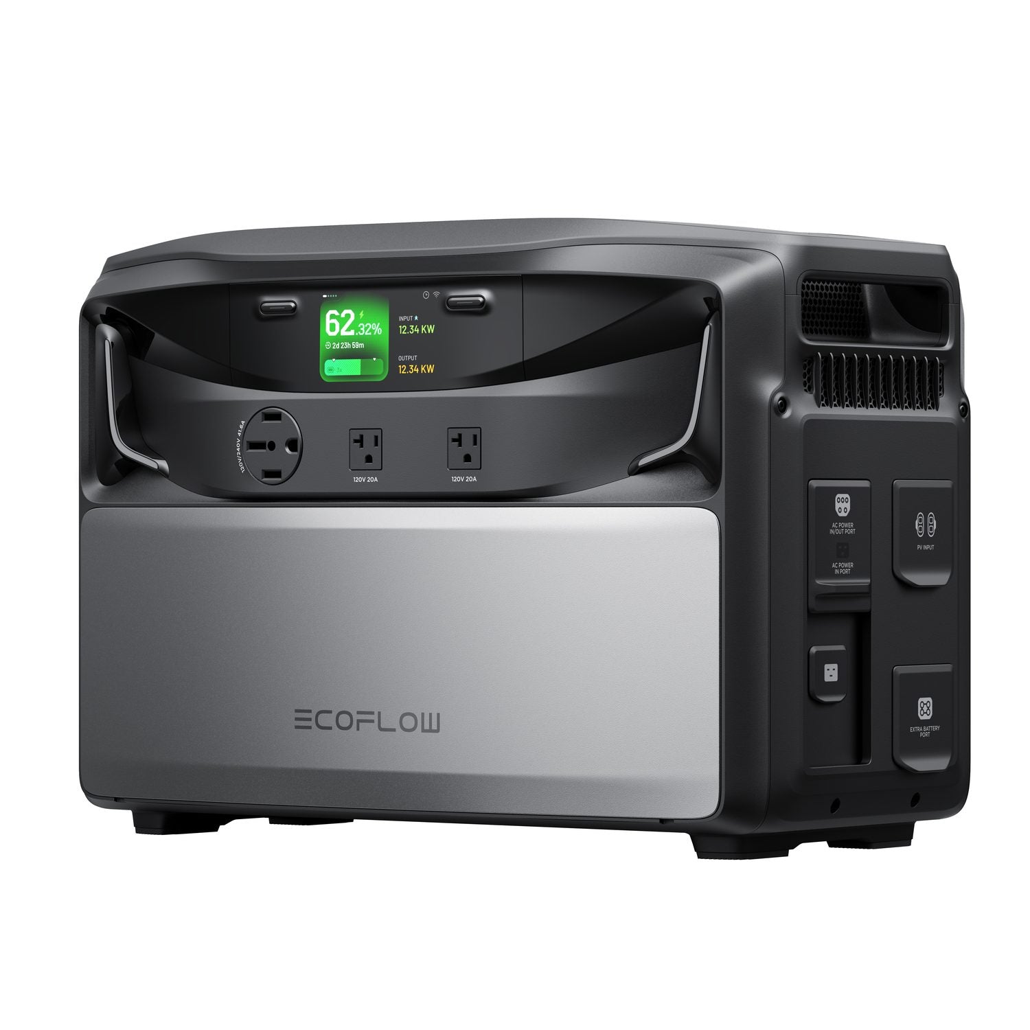 EcoFlow TITAN 5000 Plus right-side view with covered ports on the side panel