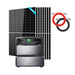 EcoFlow TITAN 5000 Plus Whole-Home Battery Backup with 2 batteries, eight SunGold 450W Solar Panels and a Rich Solar 50 ft Cable Set