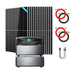 EcoFlow TITAN 5000 Plus Whole-Home Battery Backup with 2 batteries, fourteen SunGold 550W Solar Panels, two Rich Solar 50 ft Cable Sets and a second Solar To HP500 Charging Cable