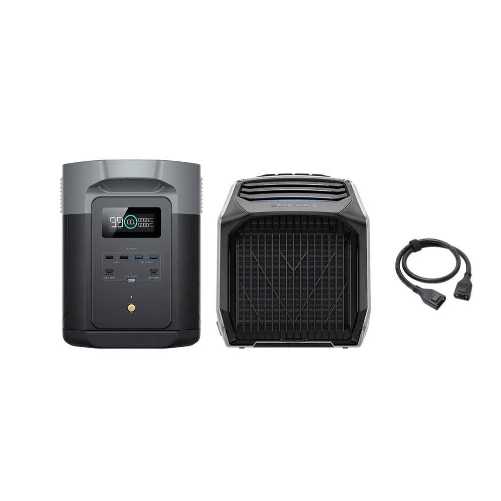 EcoFlow WAVE 2 Portable Air Conditioner + DELTA 2 Max Portable Power Station