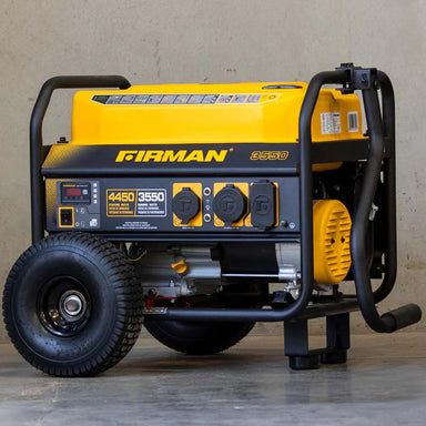 Firman 11-Foot Wheel Kit And Handle On A Generator