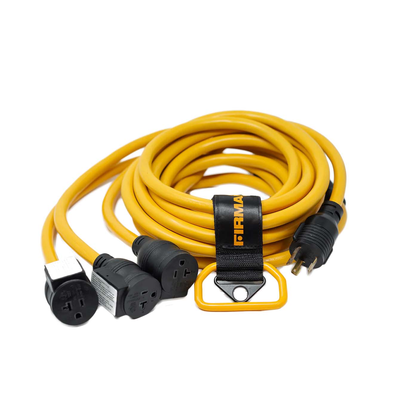Firman 25' Heavy Duty L5-30P to (3) 5-20R Power Cord With Storage Strap