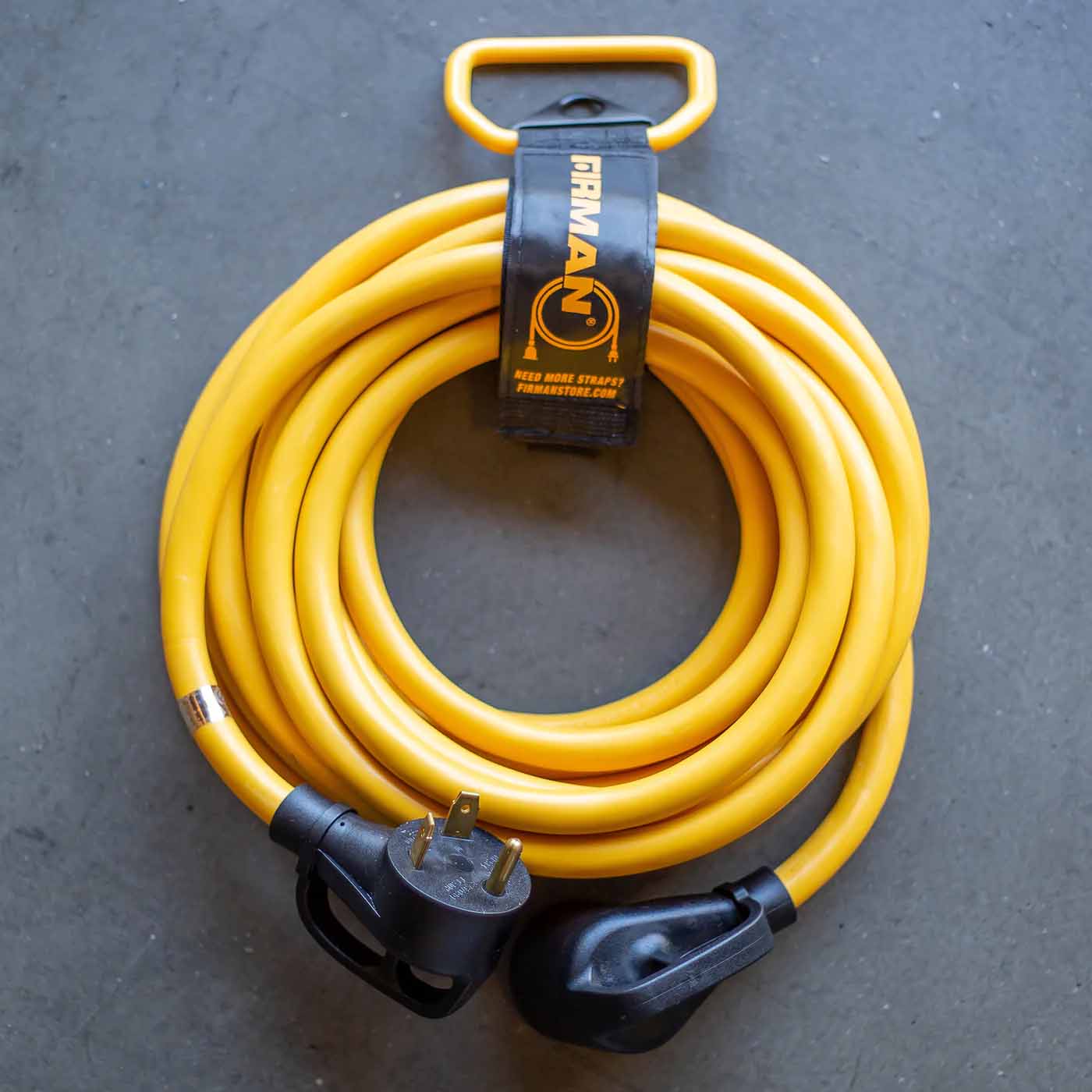 Firman 25' Heavy Duty TT-30P to TT-30R Power Cord With Storage Strap