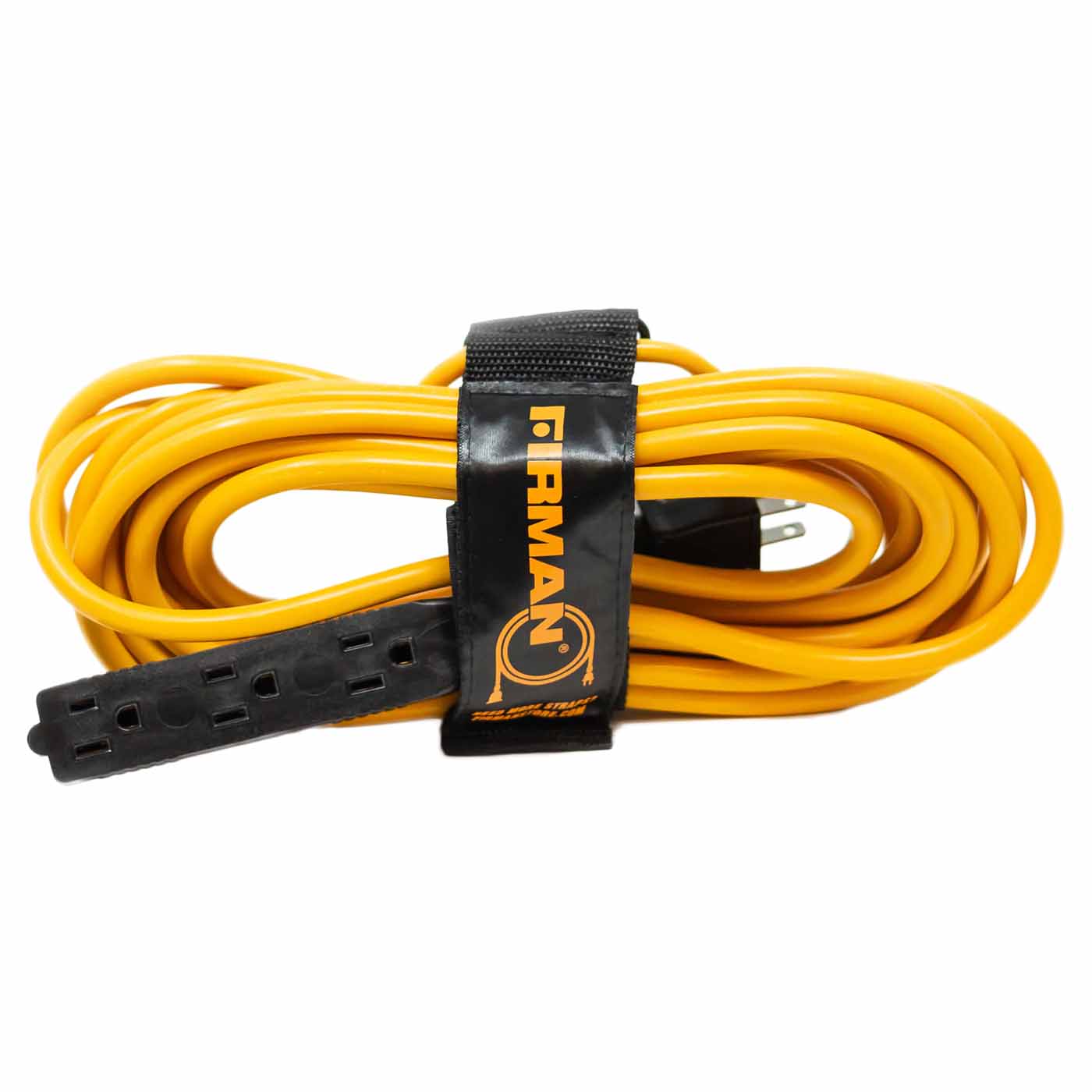 Firman 25' Medium Duty 5-15P to (3) 5-15R Generator Utility Power Cord With Storage Strap