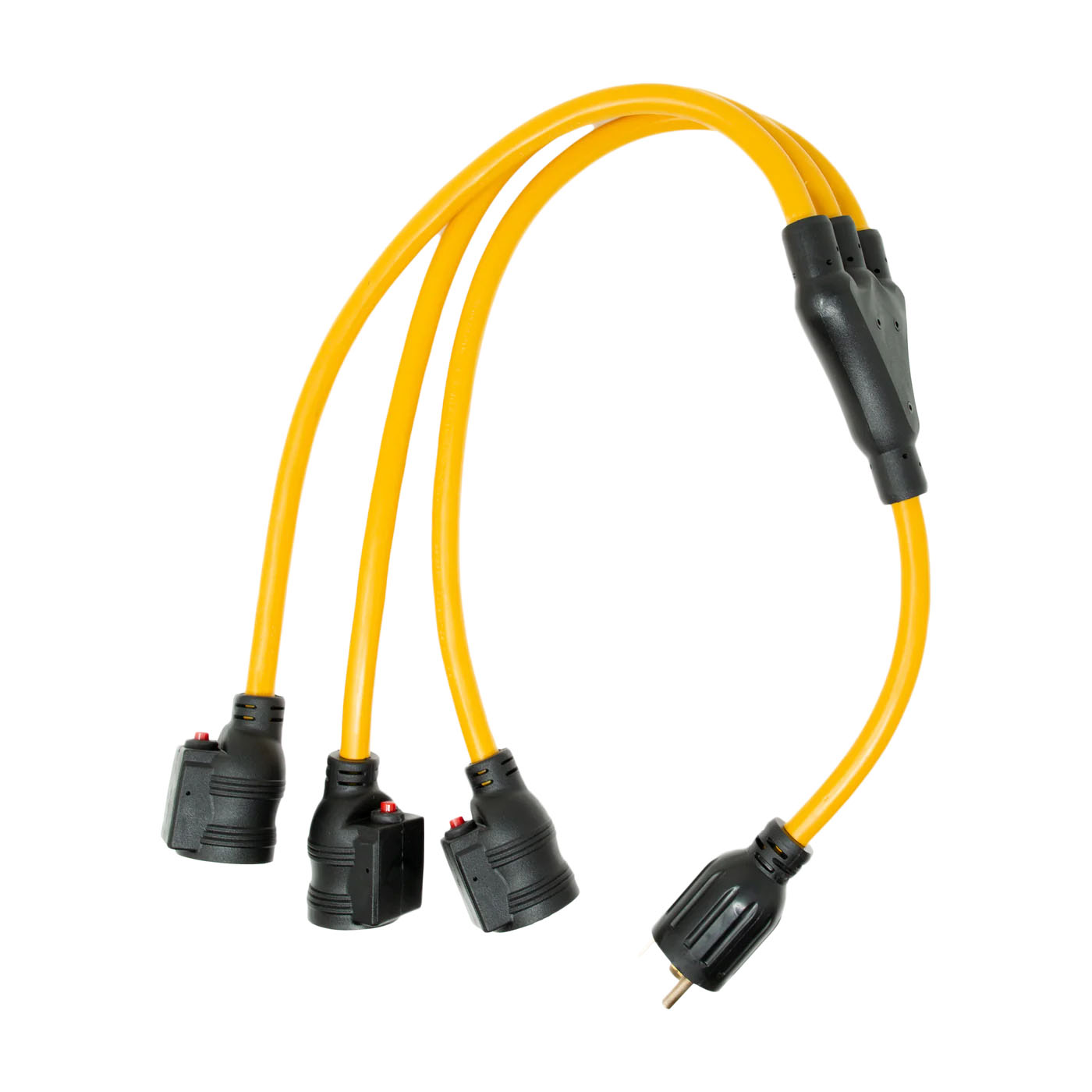 Firman 3' Heavy Duty TT-30P to (3) 5-20R Short Power Cord