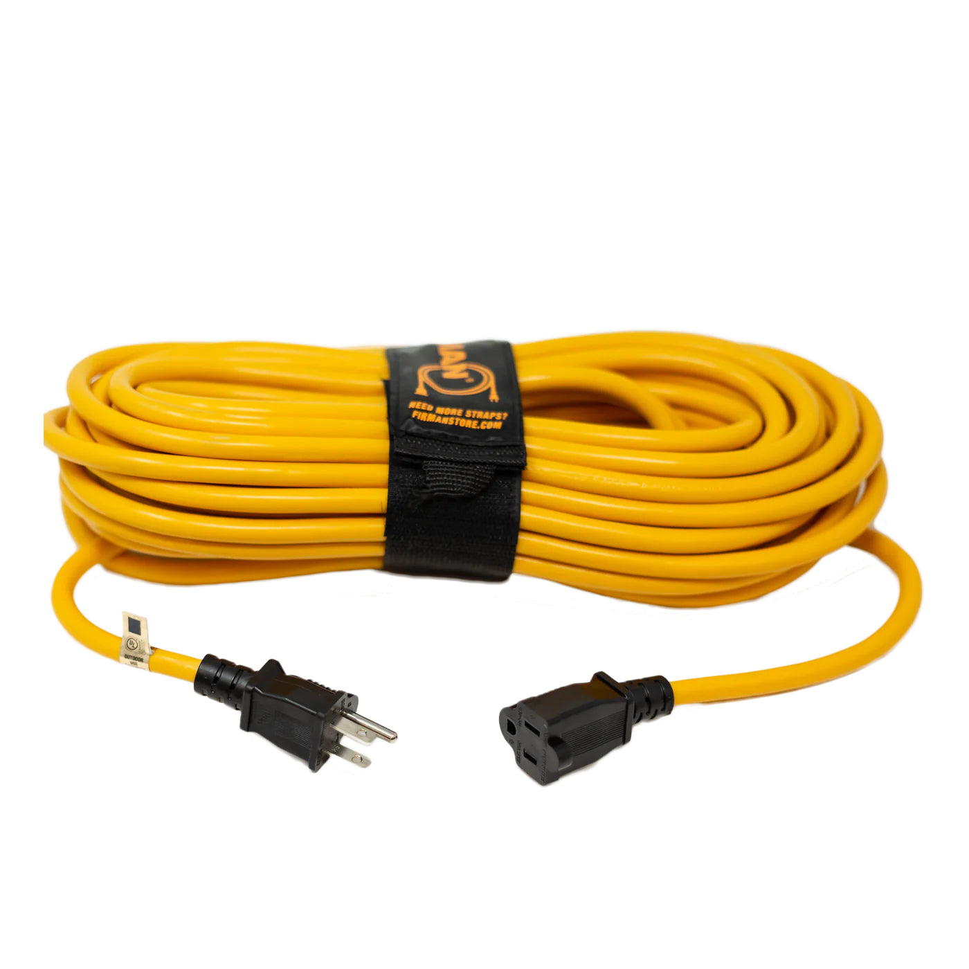 Firman 50' Medium Duty 5-15P to (3) 5-15R Generator Utility Power Cord With Storage Strap