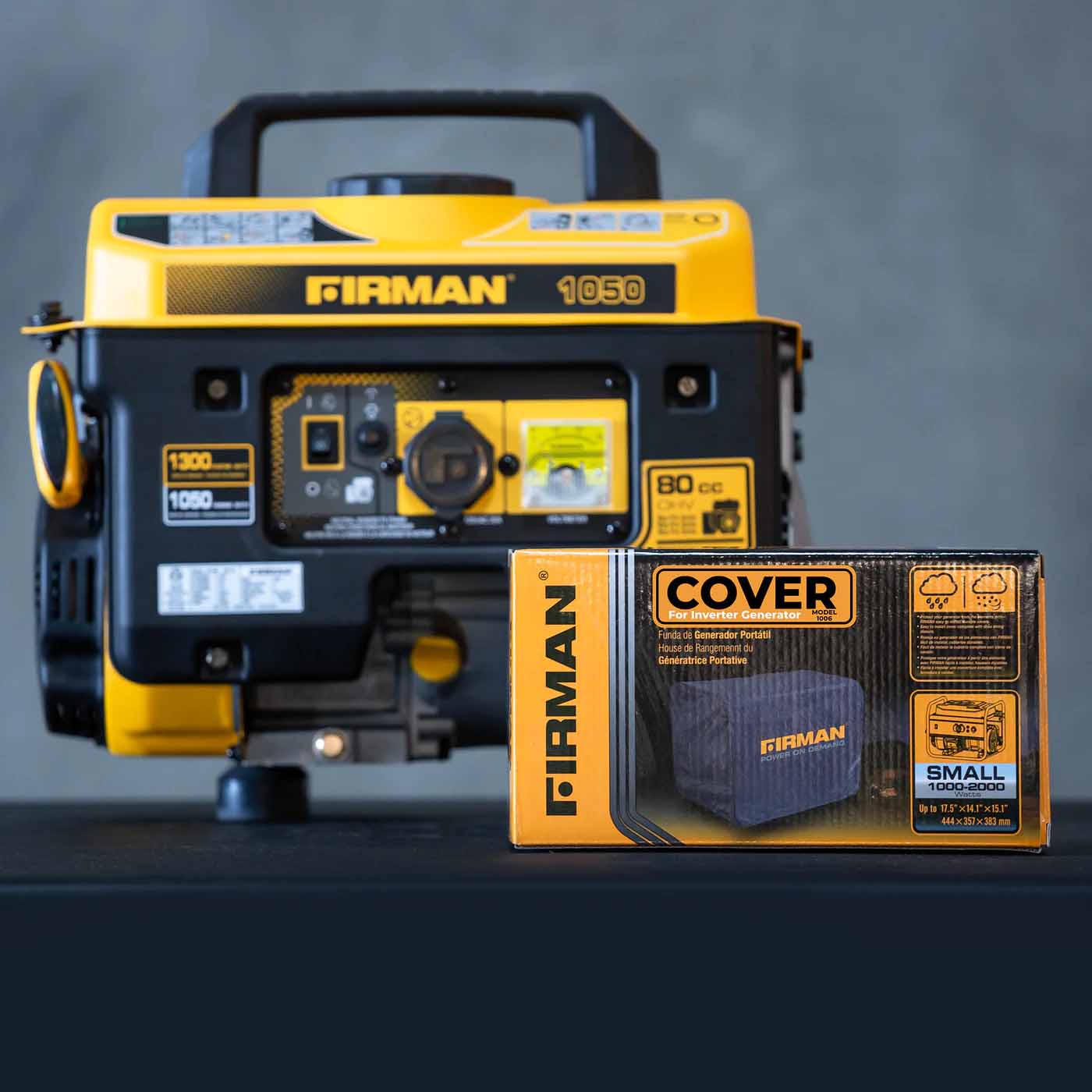 Firman Generator With The Small Generator Cover In The Box