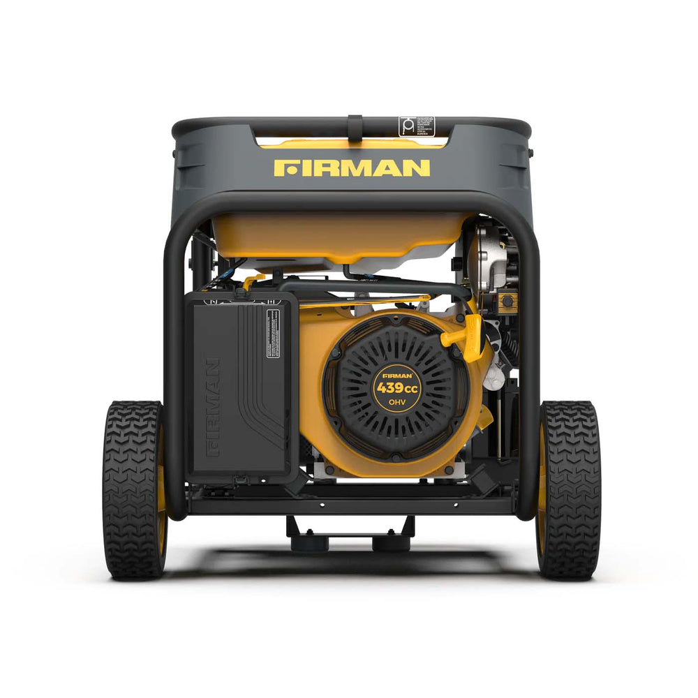 Firman H07552 Dual Fuel 7500W Portable Generator Side View With Engine