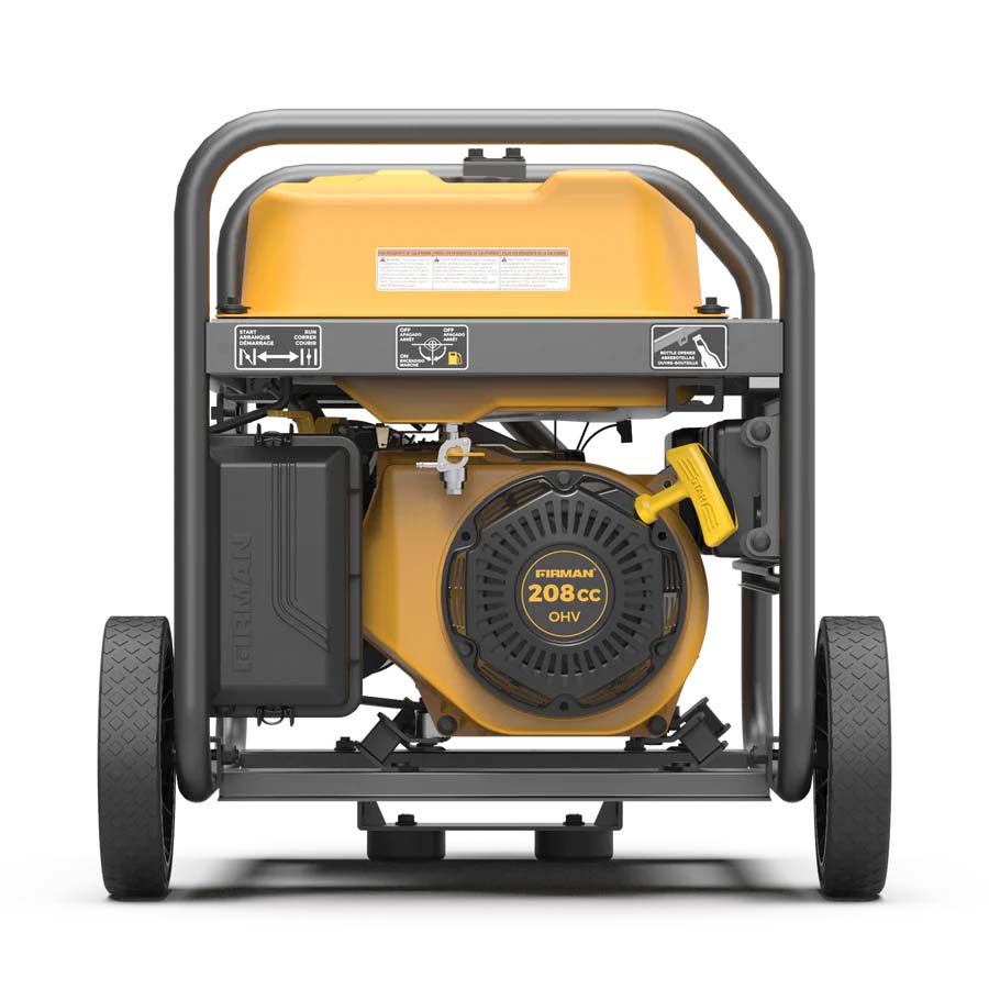 Firman P03503 Gasoline 4450W Generator Left Side View With Engine