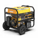 Firman P07505 Gasoline 9400W Generator Left Side View With Engine and Front View