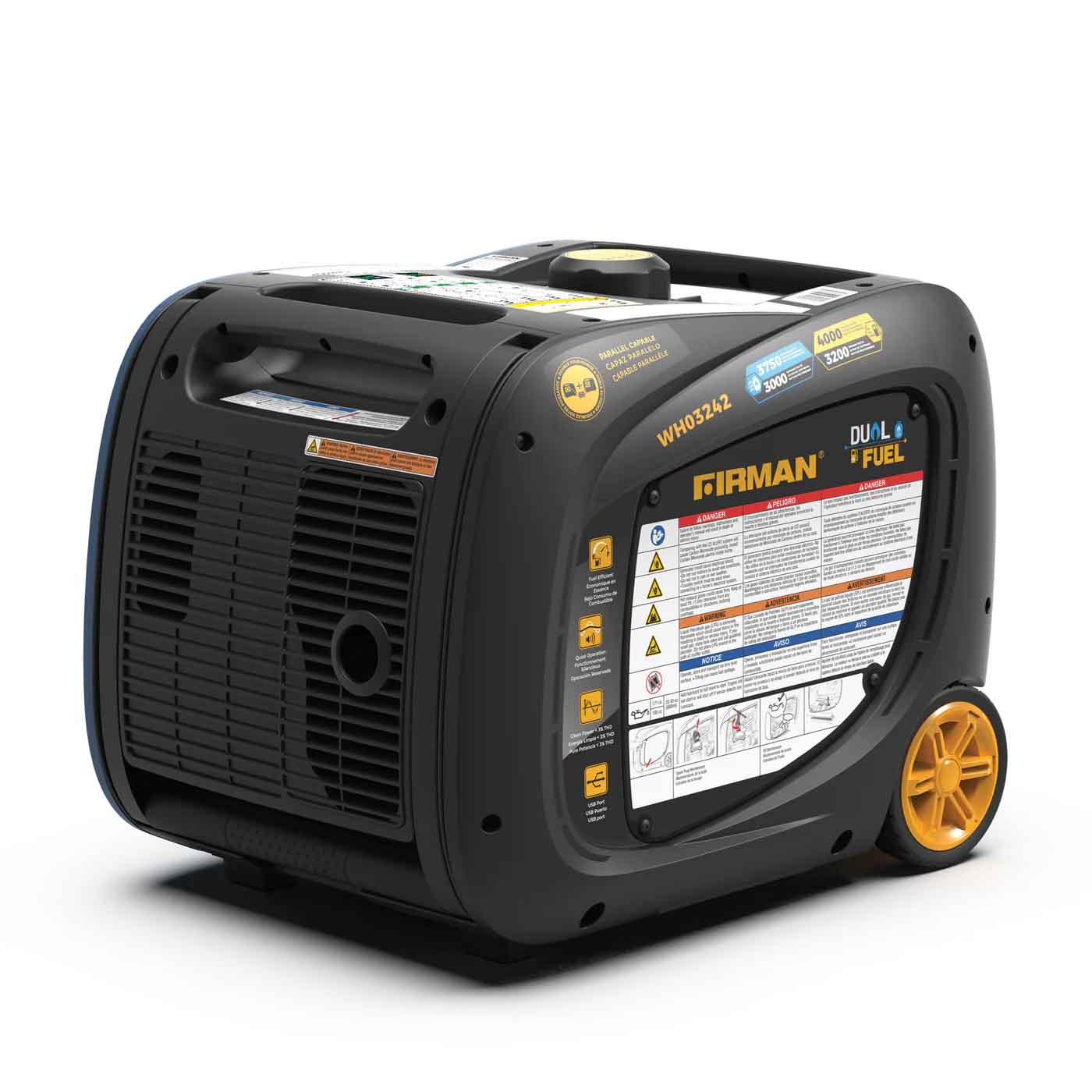 Furman Generators Firman WH03242 Dual Fuel 3200W/4000W Inverter Portable Generator | Ele ...