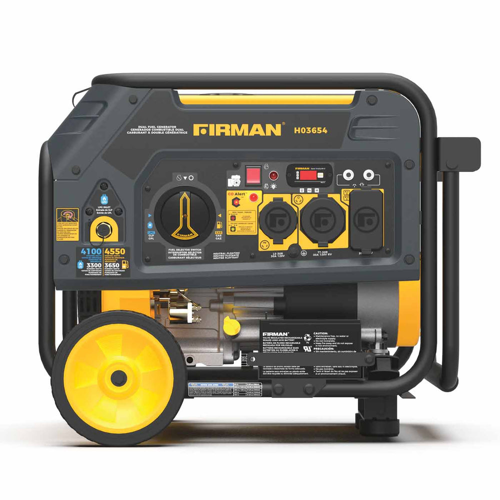 Firman H03654 Dual Fuel 4550W Generator Front View