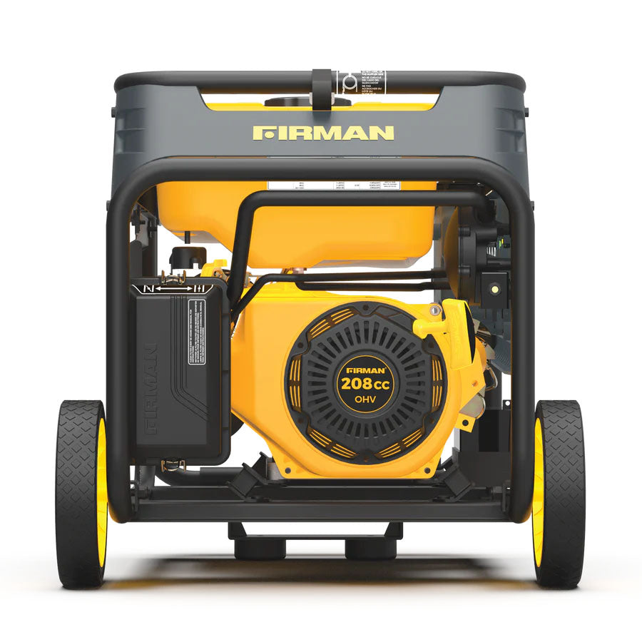 Firman H03654 Dual Fuel 4550W Generator Left View With Engine