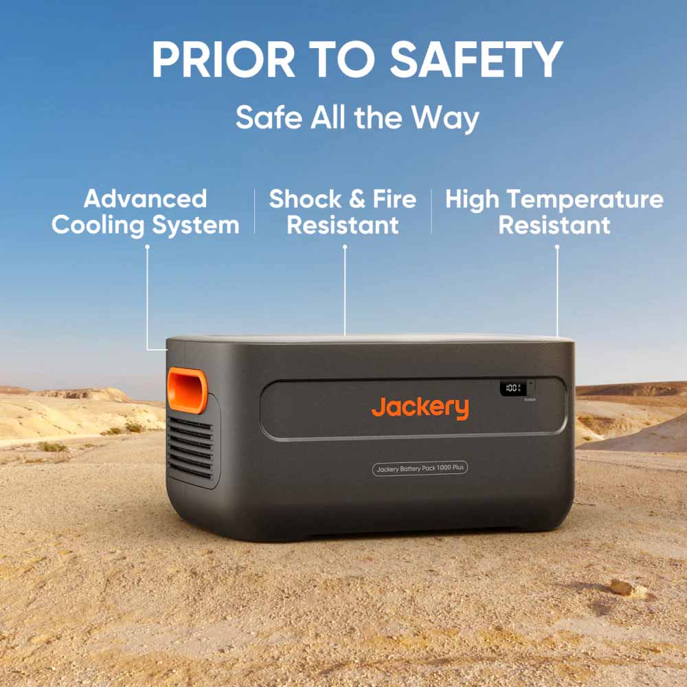 Jackery Battery Pack 1000 Plus Advanced Safety Features