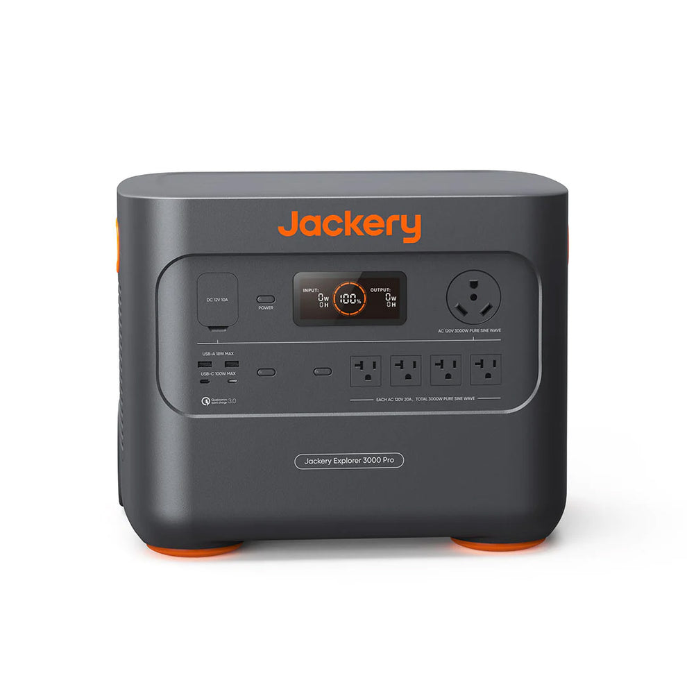 Jackery Explorer 3000 Pro Portable Power Station Front and Top View