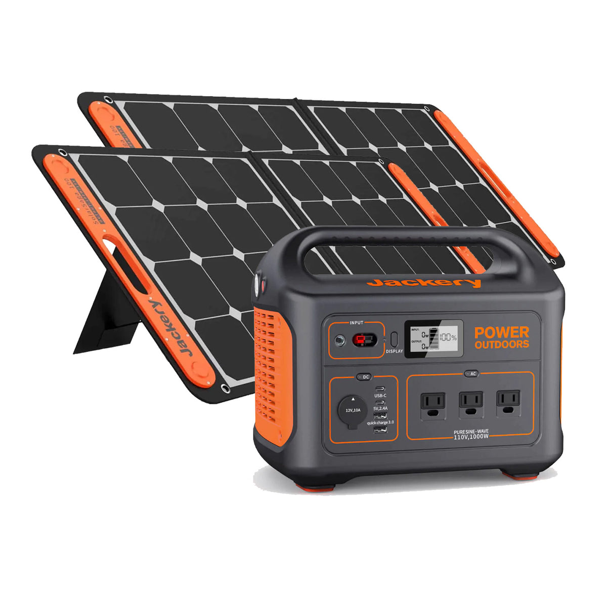Jackery Solar Generator 880 | Explorer 880 + 2 x SolarSaga 100W 