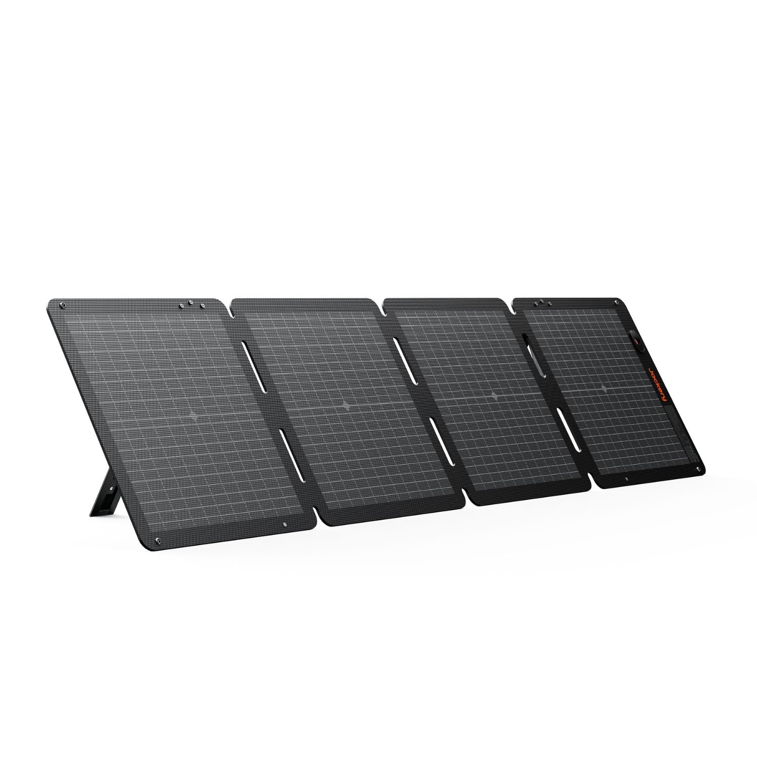 Jackery SolarSaga 100W Air solar panel unfolded on its kickstand