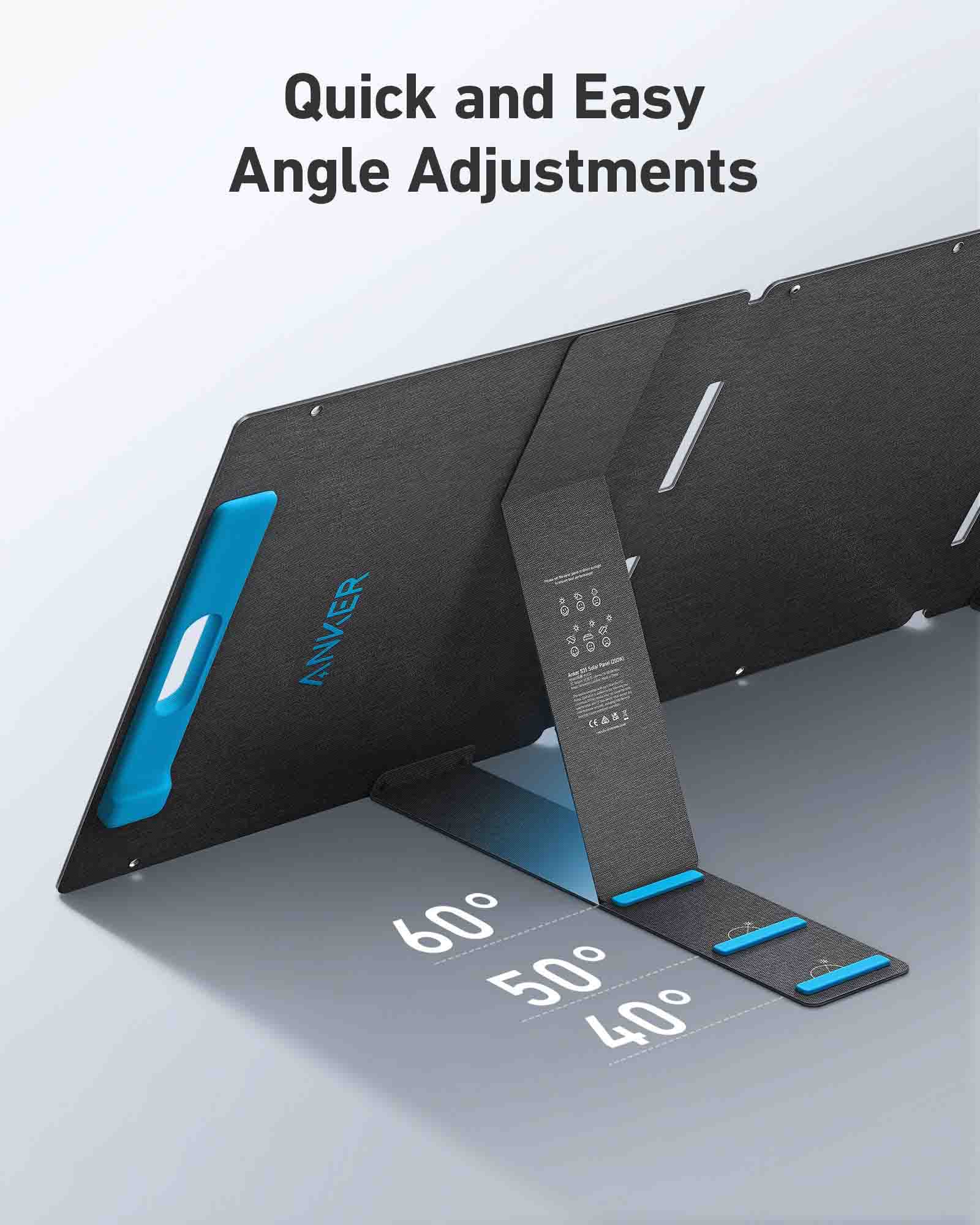 Make Quick And Easy Angle Adjustments With The Anker 521 200W Solar Panel
