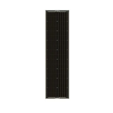 Obsidian Series 90-Watt Long Solar Panel Laying Vertical