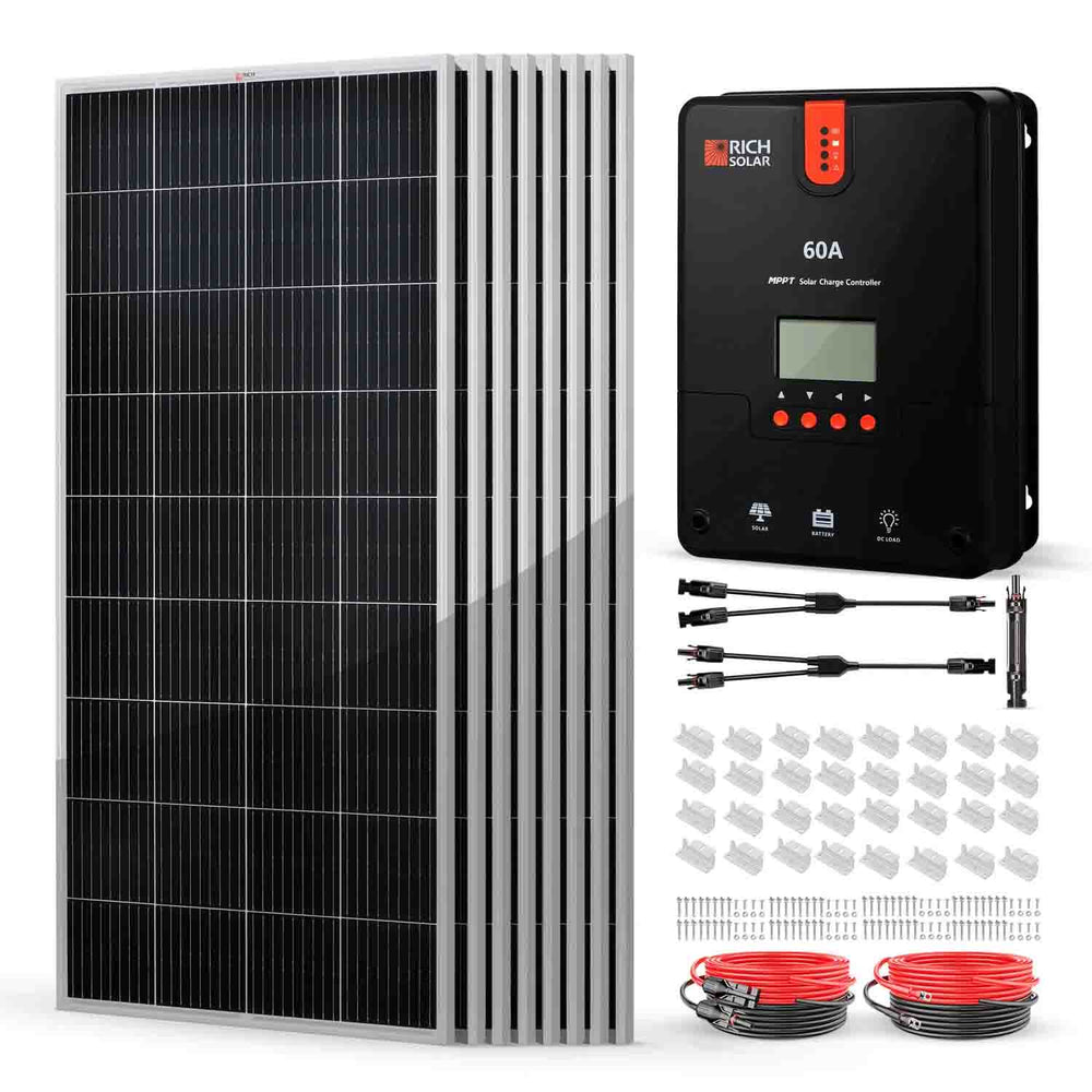 Rich Solar 1600 Watt Solar Kit With 60A MPPT Charge Controller