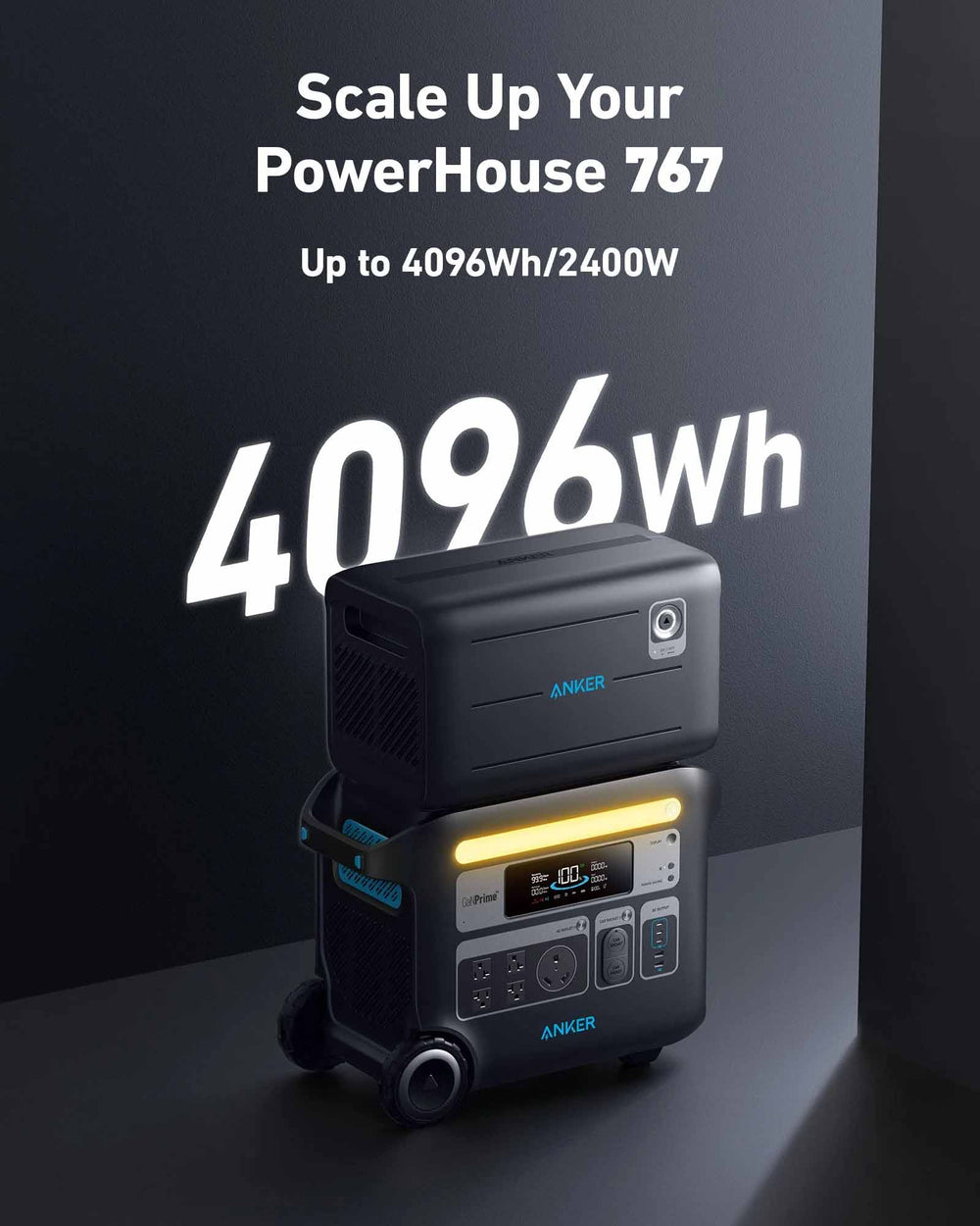 Scale Up Your PowerHouse 767 To 4096Wh