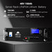 SG48100P 48V 100Ah server rack battery front panel with 100A BMS, 5.12kWh and 7000 cycle callouts