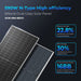 SGN-590-BDG1 590W bifacial dual glass panel used in the 24kW kit with 22.8 percent and 16BB callouts