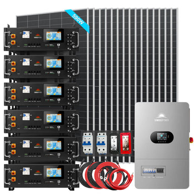 SunGold Power 12kW Off-Grid Solar Kit With 30.72kWh Battery, 16 x 590W panels, six CoreX 5 Pro batteries and inverter