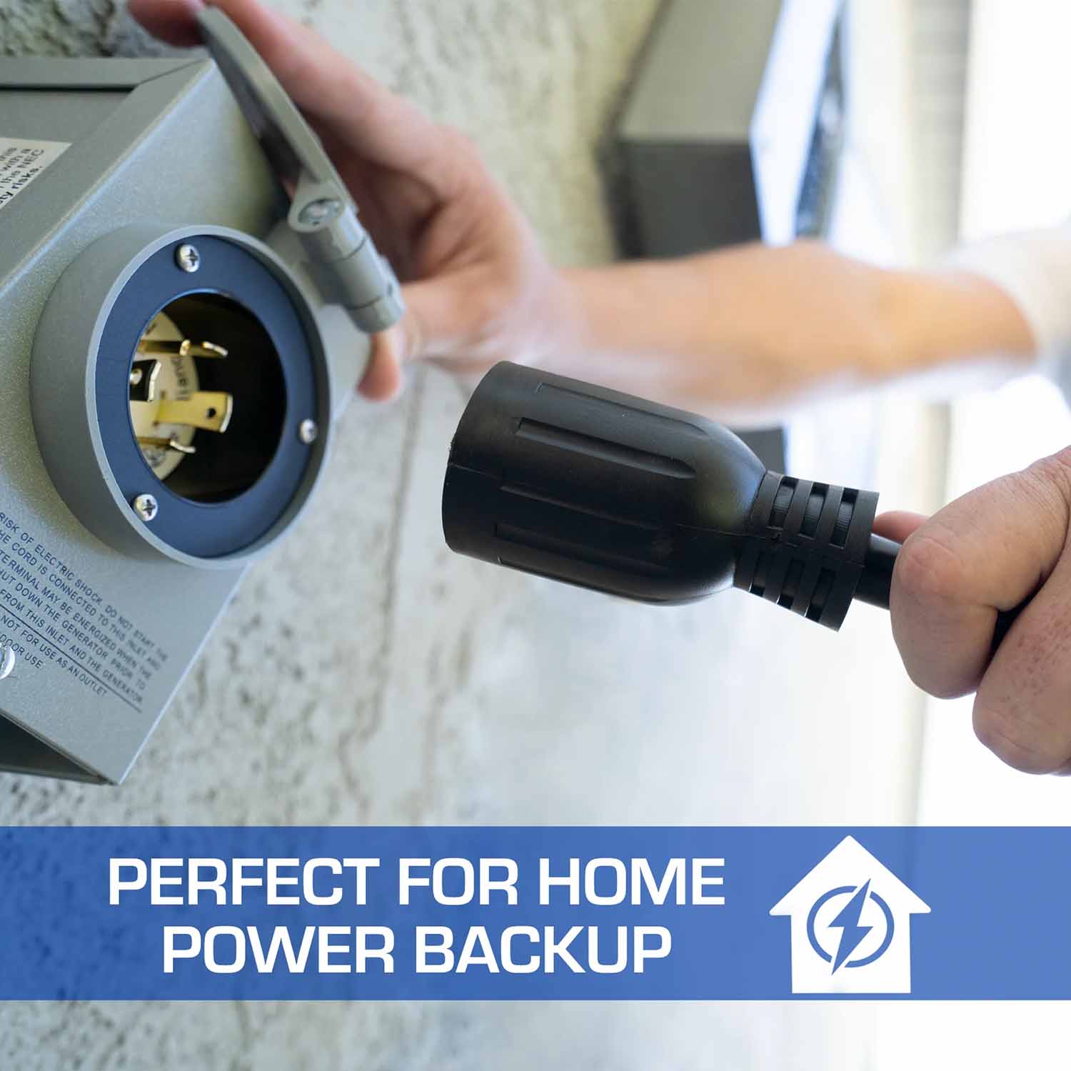 The DuroMax 30-Amp 10-Foot 10-Gauge L14-30 Heavy Duty Generator Power Cord Is Perfect For Home Power Backup