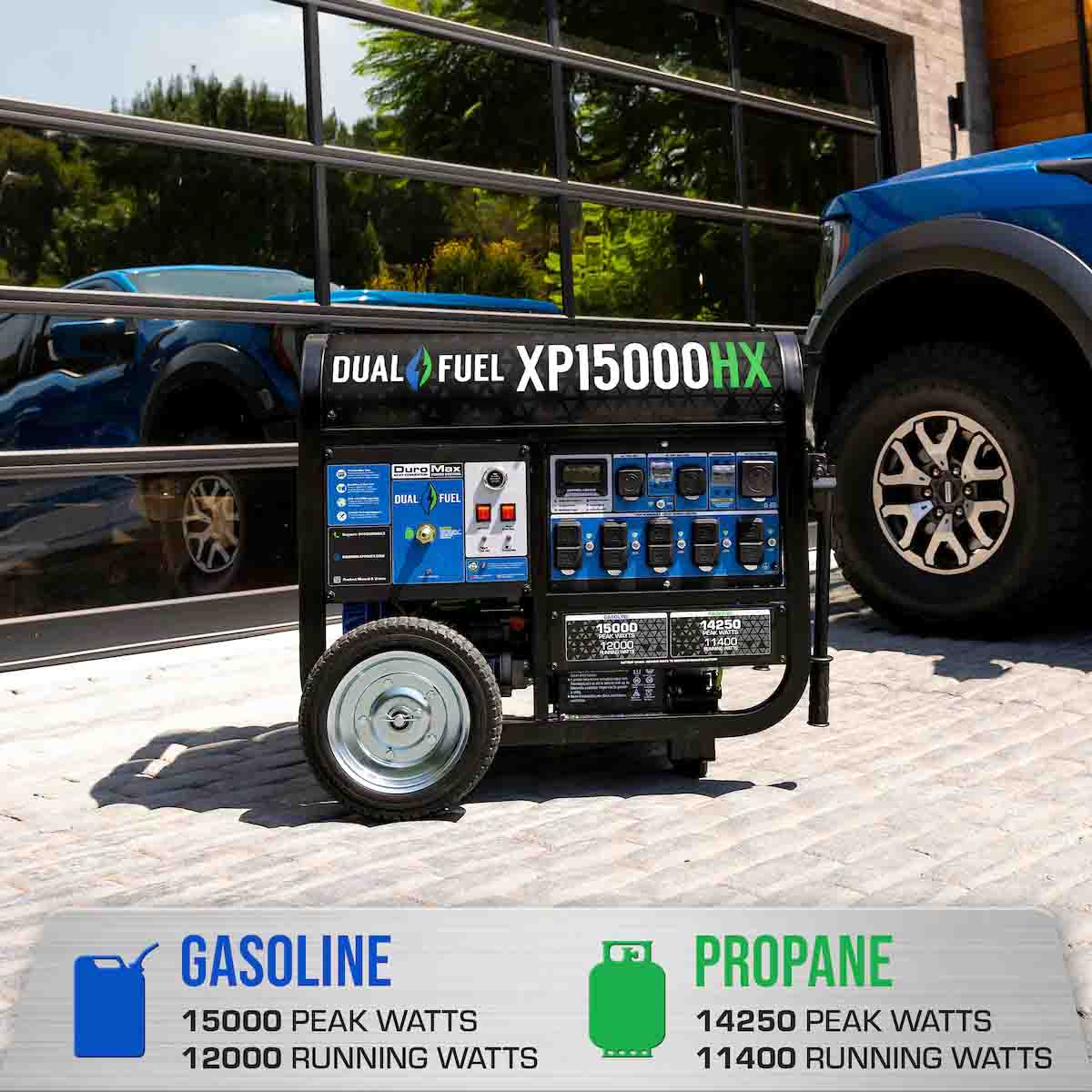 The DuroMax XP15000HX Can Be Powered By Gasoline and Propane