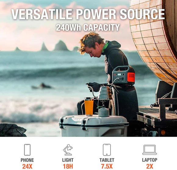 The Jackery Explorer 240 Portable Power Station Has A Versatile 240Wh Power Capacity
