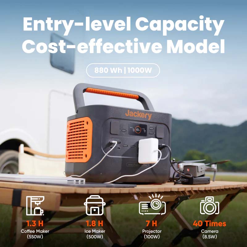 The Jackery Explorer 880 Pro Has 880 Watt Hours And 1000 Watts