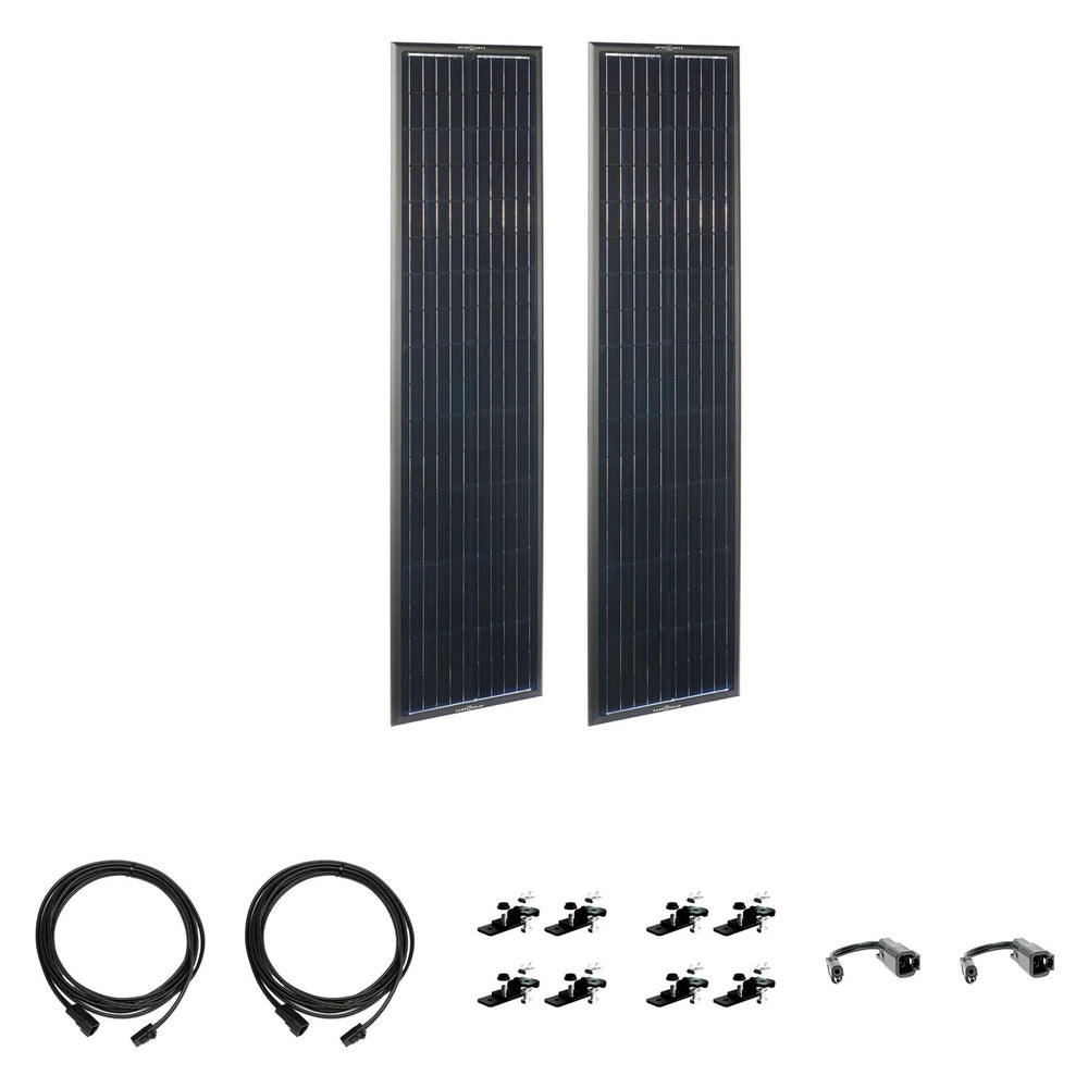 Zamp Solar OBSIDIAN® SERIES 180 Watt Long Solar Panel Kit