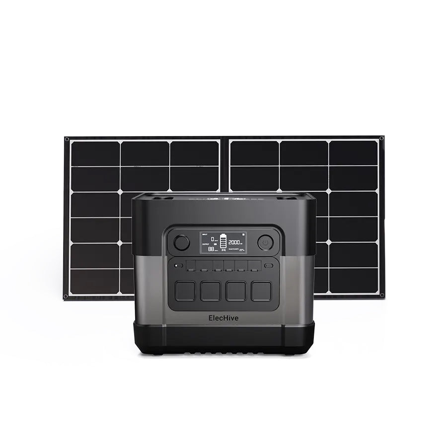 ZERO BREEZE ElecHive + 1 100W Solar Panel