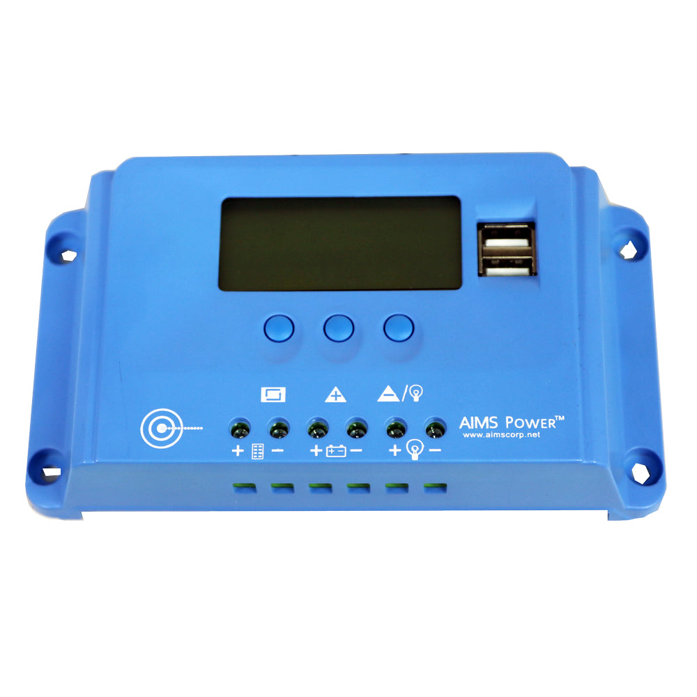 10 Amp PWM Solar Charge Controller Front View